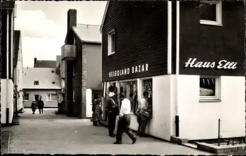 Ak Nordseeinsel Helgoland, Bazar, Haus Elli, Geschäft