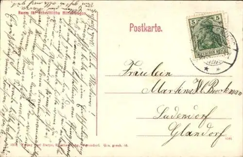 Passepartout Ak Warendorf im Münsterland, Seminar, Kind auf einer Schaukel