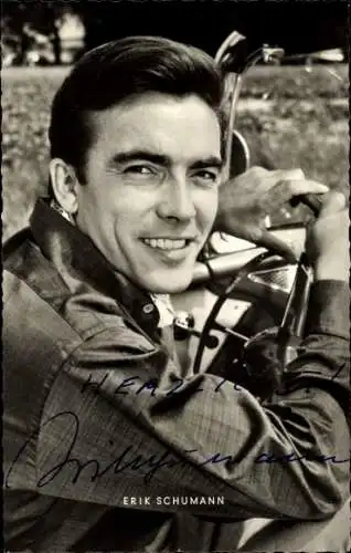 Ak Schauspieler Erik Schumann, Portrait, Autogramm
