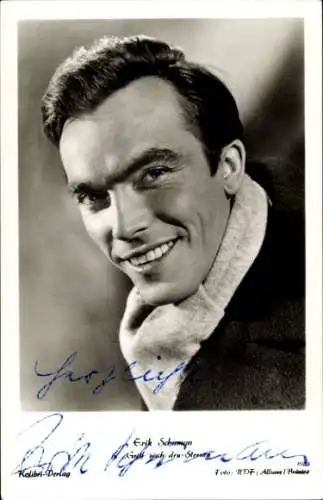 Ak Schauspieler Erik Schumann in Griff nach den Sternen, Autogramm