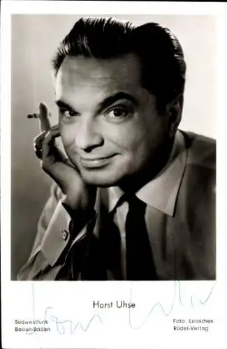 Ak Schauspieler Horst Uhse, Portrait, Autogramm