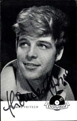 Ak Sänger Thomas Fritsch, Portrait, Autogramm
