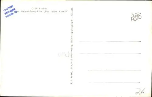 Ak Schauspieler Otto Wilhelm Fischer, Portrait, Autogramm, das letzte Rezept