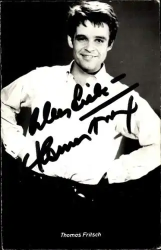 Ak Sänger Thomas Fritsch, Portrait, Autogramm