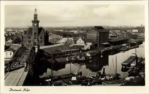 Ak Dortmund im Ruhrgebiet, Hafen