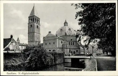 Ak Nordhorn in der Grafschaft Bentheim, Sankt Augustinuskirche