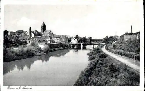 Ak Rheine in Westfalen, Teilansicht der Altstadt