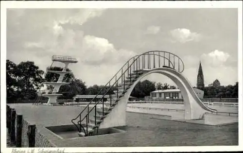 Ak Rheine in Westfalen, Schwimmbad