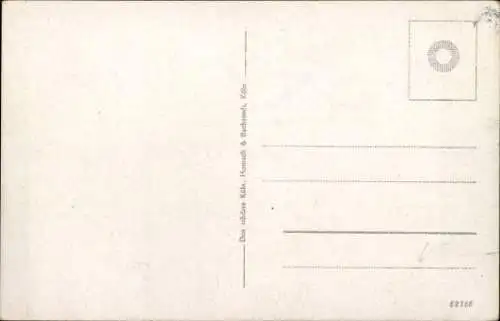 Ak Köln, Habsburger Ring mit Opernhaus und Terrasse, Straßenbahn