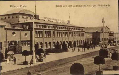 Ak Deutz Köln am Rhein, Messehalle, Jahrtausendfeier der Rheinlande