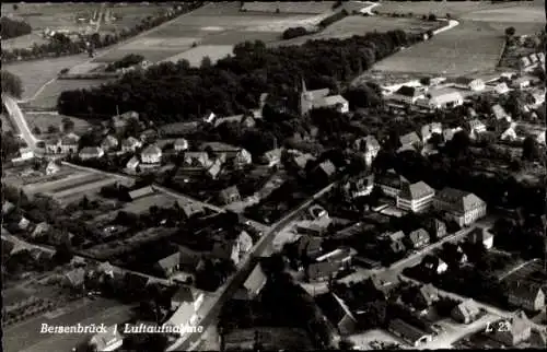 Ak Bersenbrück in Niedersachsen, Fliegeraufnahme vom Ort