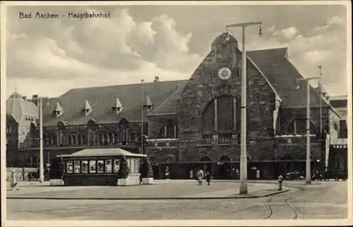 Ak Aachen in Nordrhein Westfalen, Hauptbahnhof