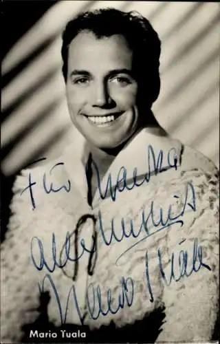 Ak Schauspieler Mario Tuala, Portrait, Autogramm