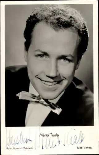Ak Schauspieler Mario Tuala, Portrait, Autogramm