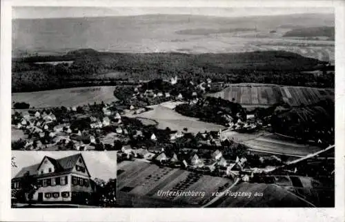 Ak Unterkirchberg Illerkirchberg in Württemberg, Fliegeraufnahme