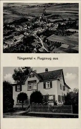 Ak Tüngental Schwäbisch Hall in Württemberg, Fliegeraufnahme, Geschäftshaus A. Eigner