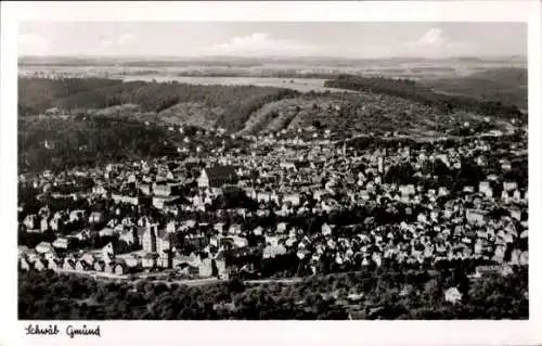 Ak Schwäbisch Gmünd in Württemberg, Fliegeraufnahme