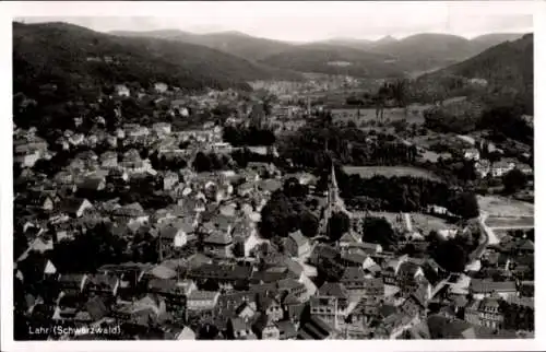 Ak Lahr in Baden Schwarzwald, Fliegeraufnahme