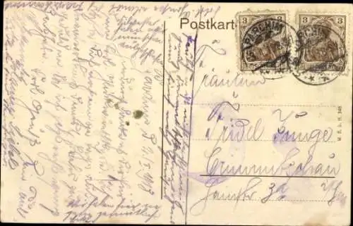 Ak Parchim in Mecklenburg, Partie an der Schleuse