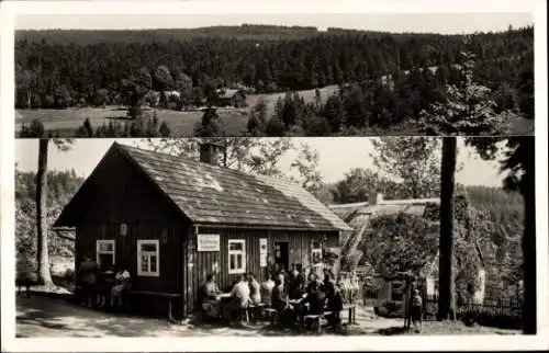 Ak Gefrees im Fichtelgebirge Oberfranken, Waldschänke Schweinsbach, Inh. Eduard Bauer