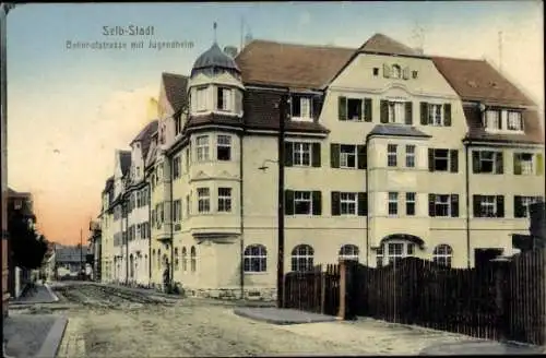 Ak Selb im Fichtelgebirge Oberfranken, Bahnhofstraße, Jugendheim