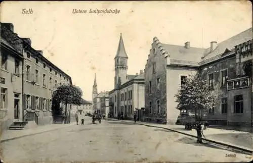 Ak Selb im Fichtelgebirge Oberfranken, Untere Luitpoldstraße