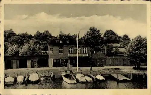 Ak Hansestadt Lübeck, Boots-Verein Lachswehr, Boote