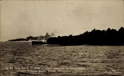 Ak Deutsches Kriegsschiff, SMS B 98, Torpedoboot im Einsatz, II. Flotille