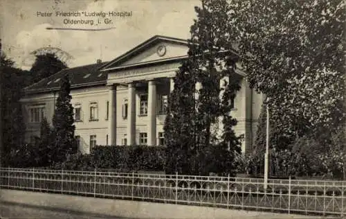 Ak Oldenburg im Großherzogtum Oldenburg, Peter-Friedrich-Ludwig-Hospital