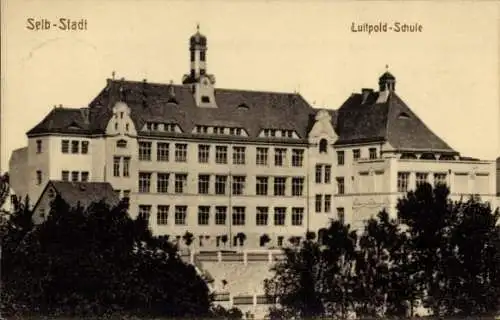 Ak Selb im Fichtelgebirge Oberfranken, Luitpold-Schule