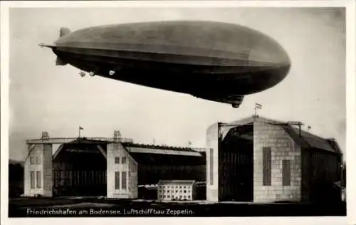 Ak Friedrichshafen am Bodensee, Luftschiffbau Zeppelin, Hangar, LZ 127 Graf Zeppelin