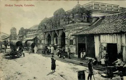 Ak Colombo Ceylon Sri Lanka, Hindu-Tempel