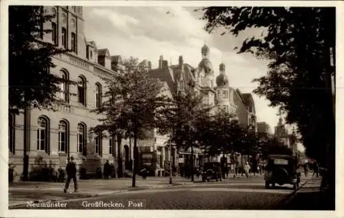 Ak Neumünster in Schleswig Holstein, Großflecken, Post