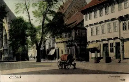 Ak Einbeck in Niedersachsen, Marktplatz, Apotheke