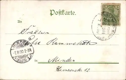 Passepartout Ak Gütersloh in Westfalen, Gesamtansicht