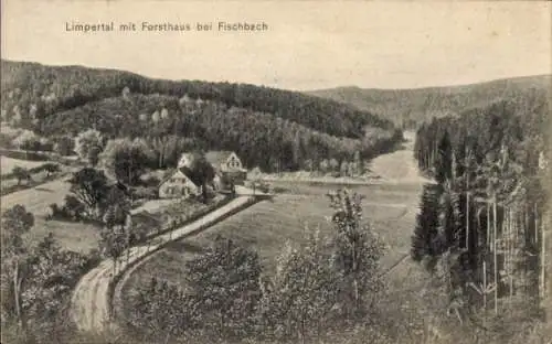 Ak Fischbach Schleusingen in Thüringen, Limpertal, Forsthaus