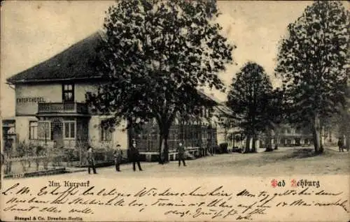 Ak Rehburg Loccum in Niedersachsen, Kurpark, Hotel