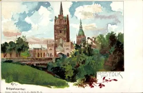 Künstler Litho Rostock in Mecklenburg, Kröpeliner Tor