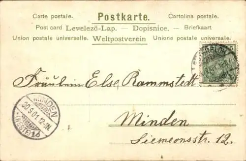 Präge Passepartout Ak Köln am Rhein, Kaiser Wilhelm-Denkmal