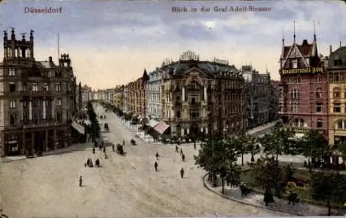 Ak Düsseldorf am Rhein, Graf-Adolf-Straße