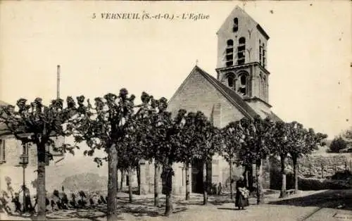 Ak Verneuil Yvelines, Kirche