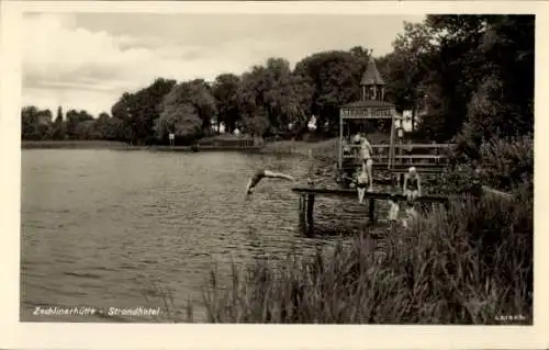 Ak Zechlinerhütte Stadt Rheinsberg in der Mark, Strandhotel