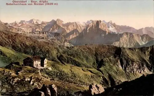 Ak Oberstdorf im Oberallgäu, Edmund Probst Haus, Nebelhornhaus