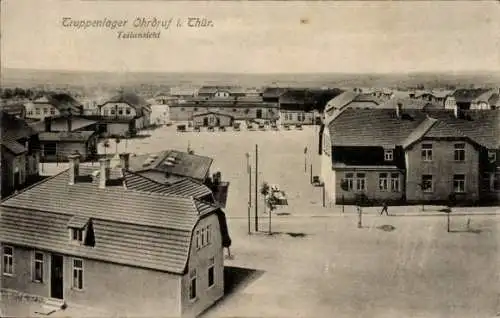 Ak Ohrdruf in Thüringen, Truppenlager, Teilansicht