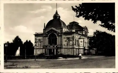 Ak Hansestadt Rostock, Stadttheater