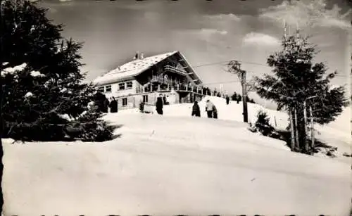 Ak La Clusaz Haute Savoie, Plateau de Beauregard, Hotel du Cret de la Torche, Winter