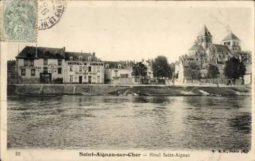 Ak Saint Aignan sur Cher Loir et Cher, Hotel Saint-Aignan