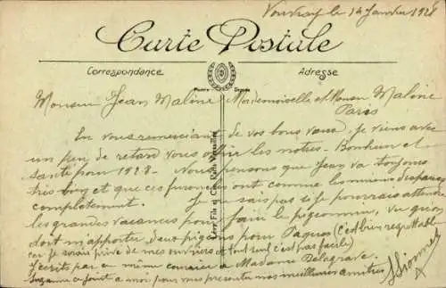 Ak Vouvray Indre et Loire, La Vignes a la Vallee Chartier