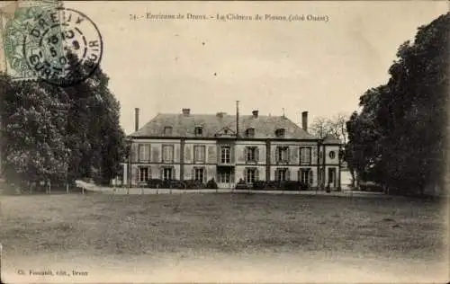 Ak Dreux Eure et Loir, Chateau de Pinson, Cote Ouest