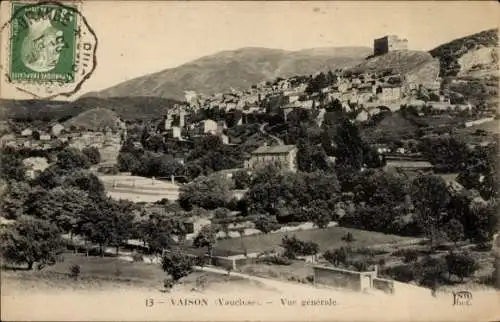 Ak Vaison Vaucluse, Panorama